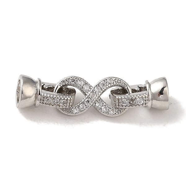 PandaHall Rack Plating Brass Pave Clear Cubic Zirconia Fold Over Clasps, Long-Lasting Plated, Cadmium Free & Lead Free, Infinity, Platinum...
PandaHall Rack Plating Brass Pave Clear Cubic Zirconia Fold Over Clasps, Long-Lasting Plated, Cadmium Free & Lead Free, Infinity, Platinum...