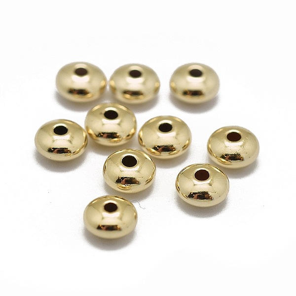 PandaHall Yellow Gold Filled Spacer Beads, 1/20 14K Gold Filled, Flat Round, Real Gold Filled, 4.5x2.5mm, Hole: 1mm Brass Flat Round
PandaHall Yellow Gold Filled Spacer Beads, 1/20 14K Gold Filled, Flat Round, Real Gold Filled, 4.5x2.5mm, Hole: 1mm Brass Flat Round