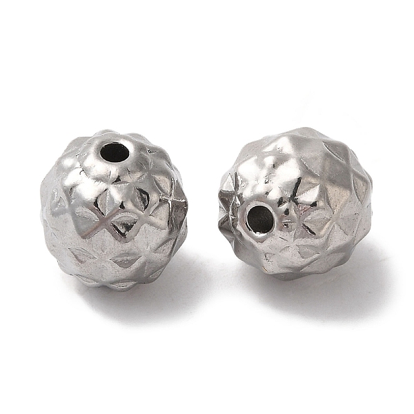 PandaHall 304 Stainless Steel Beads, Round, Stainless Steel Color, 10x9mm, Hole: 1.6mm 304 Stainless Steel Round
PandaHall 304 Stainless Steel Beads, Round, Stainless Steel Color, 10x9mm, Hole: 1.6mm 304 Stainless Steel Round