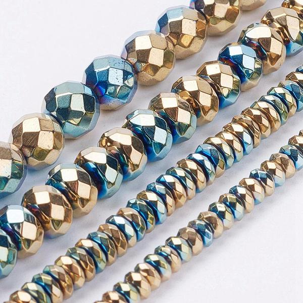 PandaHall Electroplate Non-Magnetic Synthetic Hematite Beads Strands, Faceted, Mixed Shapes, Multi-color Plated, 4~8x2~8mm, Hole: 0.8~1mm...
PandaHall Electroplate Non-Magnetic Synthetic Hematite Beads Strands, Faceted, Mixed Shapes, Multi-color Plated, 4~8x2~8mm, Hole: 0.8~1mm...