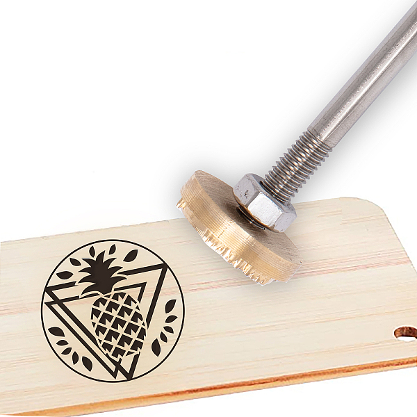 PandaHall Stamping Embossing Soldering Brass with Stamp, for Cake/Wood, Pineapple Pattern, 30mm Brass Pineapple
PandaHall Stamping Embossing Soldering Brass with Stamp, for Cake/Wood, Pineapple Pattern, 30mm Brass Pineapple