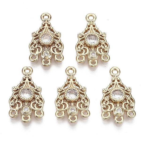 PandaHall Brass Micro Pave Cubic Zirconia Chandelier Component Links, Long-Lasting Plated, Light Gold, Clear, 18.5x10.5x3mm, Hole: 1.2mm...
PandaHall Brass Micro Pave Cubic Zirconia Chandelier Component Links, Long-Lasting Plated, Light Gold, Clear, 18.5x10.5x3mm, Hole: 1.2mm...