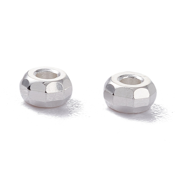 PandaHall Brass Beads, Long-Lasting Plated, Faceted, Flat Round, Silver, 4x2mm, Hole: 1.4mm Brass Flat Round
PandaHall Brass Beads, Long-Lasting Plated, Faceted, Flat Round, Silver, 4x2mm, Hole: 1.4mm Brass Flat Round
