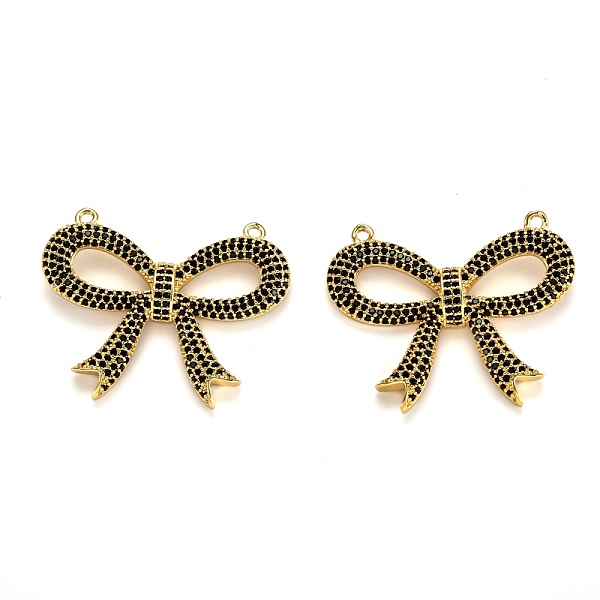 PandaHall Brass Micro Pave Cubic Zirconia Pendants, Long-Lasting Plated, with Two Ring, Bowknot, Real 18K Gold Plated, 27.5x35x5mm, Hole..., Black
PandaHall Brass Micro Pave Cubic Zirconia Pendants, Long-Lasting Plated, with Two Ring, Bowknot, Real 18K Gold Plated, 27.5x35x5mm, Hole..., Black