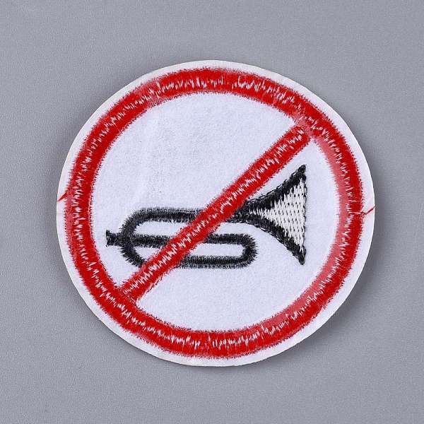 PandaHall Computerized Embroidery Cloth Iron on/Sew on Patches, Costume Accessories, Prohibitory Sign, No Horn Prohibited Red Round Sign..., White
PandaHall Computerized Embroidery Cloth Iron on/Sew on Patches, Costume Accessories, Prohibitory Sign, No Horn Prohibited Red Round Sign..., White