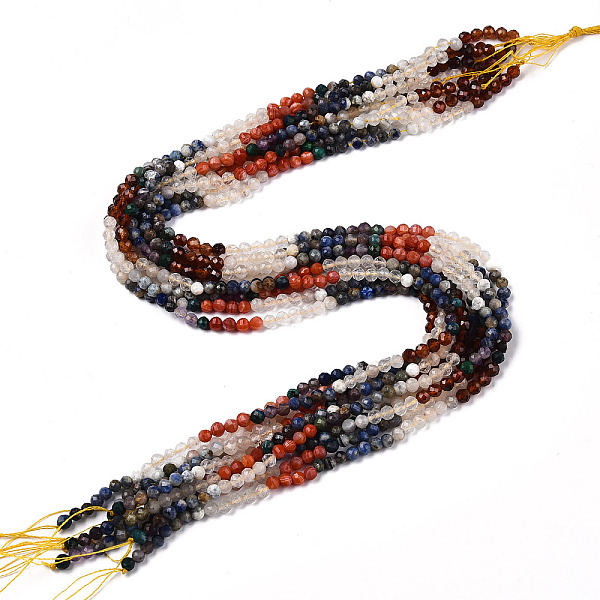 PandaHall Natural Mixed Gemstone Beads Strands, Round Beads, Faceted, 4x4mm, Hole: 0.6mm, about 104~108pcs/strand, 15.35''~15.75''(39~40cm)...
PandaHall Natural Mixed Gemstone Beads Strands, Round Beads, Faceted, 4x4mm, Hole: 0.6mm, about 104~108pcs/strand, 15.35''~15.75''(39~40cm)...