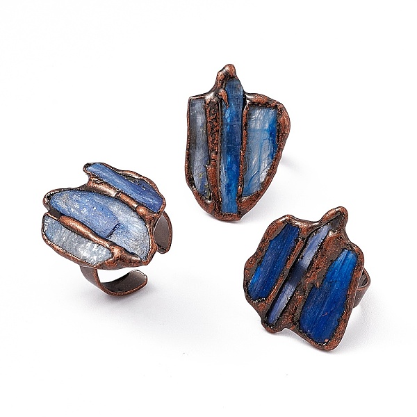 PandaHall Irregular Natural Kyanite Open Ring, Rack Plating Brass Wide Ring for Women, Cadmium Free & Lead Free, Red Copper, 5mm, Inner...
PandaHall Irregular Natural Kyanite Open Ring, Rack Plating Brass Wide Ring for Women, Cadmium Free & Lead Free, Red Copper, 5mm, Inner...