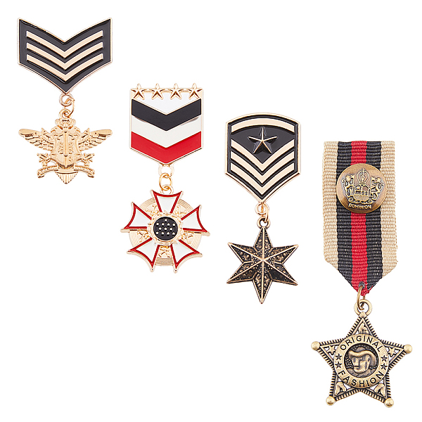 PandaHall SUPERFINDINGS 4Pcs 4 Styles Flower Star Wing Iron Enamel Pin Brooch, Alloy Pendant Badge for Clothes, Mixed Shapes, 55.5~95mm...
PandaHall SUPERFINDINGS 4Pcs 4 Styles Flower Star Wing Iron Enamel Pin Brooch, Alloy Pendant Badge for Clothes, Mixed Shapes, 55.5~95mm...