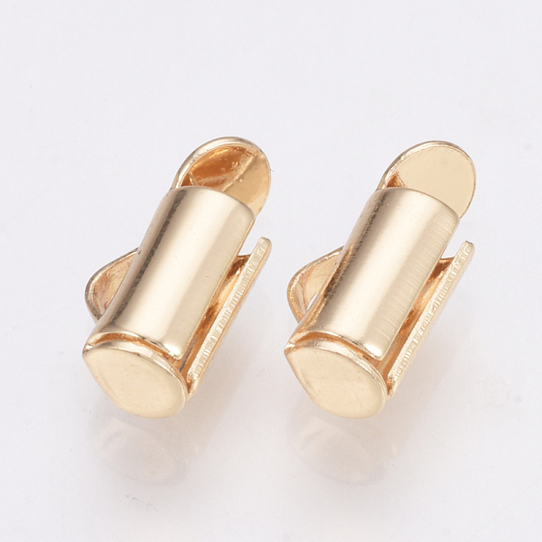 PandaHall Brass Slide On End Clasp Tubes, Slider End Caps, Light Gold, 6x6x4mm, Hole: 1x2mm, Inner Diameter: 3mm Brass
PandaHall Brass Slide On End Clasp Tubes, Slider End Caps, Light Gold, 6x6x4mm, Hole: 1x2mm, Inner Diameter: 3mm Brass