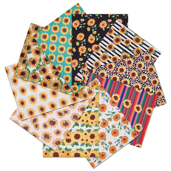 PandaHall Sunflower Print Polycotton Fabric, for Patchwork, Sewing Tissue to Patchwork, Mixed Color, 50x40x0.02cm, 10pcs/set Cloth Rectangle..., Multicolor
PandaHall Sunflower Print Polycotton Fabric, for Patchwork, Sewing Tissue to Patchwork, Mixed Color, 50x40x0.02cm, 10pcs/set Cloth Rectangle..., Multicolor