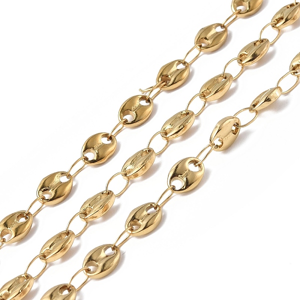 PandaHall Ion Plating(IP) 304 Stainless Steel Coffee Bean Link Chains, Soldered, with Spool, Golden, 4x6.5x1.5mm, about 32.81 Feet(10m)/Roll...
PandaHall Ion Plating(IP) 304 Stainless Steel Coffee Bean Link Chains, Soldered, with Spool, Golden, 4x6.5x1.5mm, about 32.81 Feet(10m)/Roll...