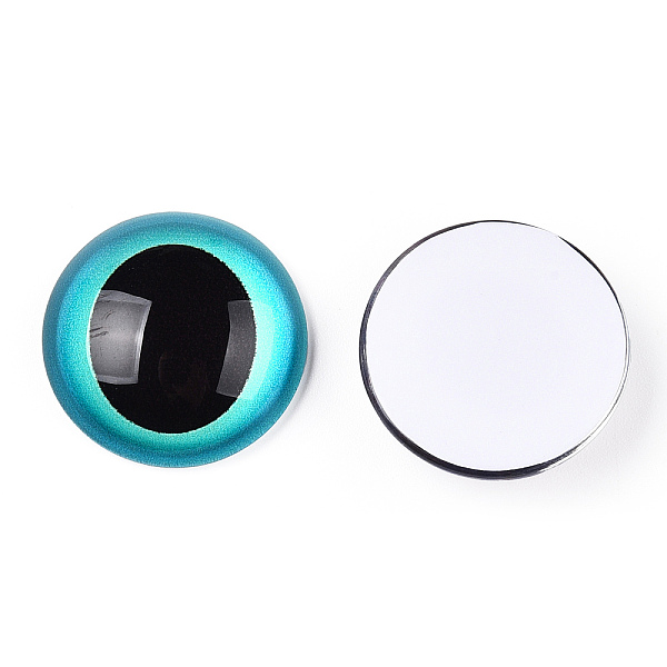PandaHall Glass Cabochons, Half Round with Eye, Dark Turquoise, 20x6.5mm Glass Half Round
PandaHall Glass Cabochons, Half Round with Eye, Dark Turquoise, 20x6.5mm Glass Half Round