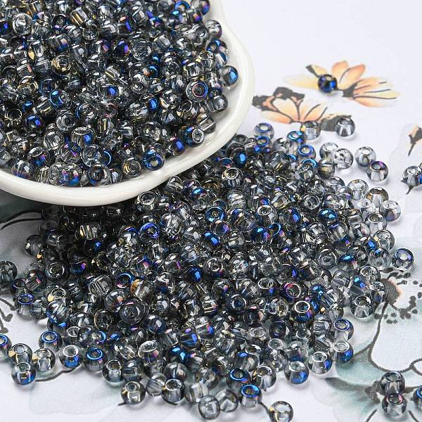 PandaHall Iris Glass Seed Beads, Half Plated, Two Tone, Round, Midnight Blue, 6/0, 4x3mm, Hole: 1.4mm Glass
PandaHall Iris Glass Seed Beads, Half Plated, Two Tone, Round, Midnight Blue, 6/0, 4x3mm, Hole: 1.4mm Glass