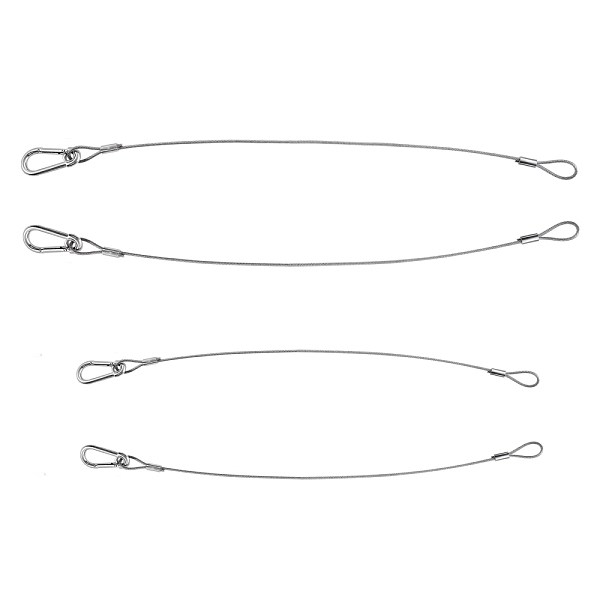 PandaHall 4Pcs 2 Style 304 Stainless Steel Safety Chain Wire Rope, with Spring Hook, for Outdoor Camping Hiking Traveling Accessories...
PandaHall 4Pcs 2 Style 304 Stainless Steel Safety Chain Wire Rope, with Spring Hook, for Outdoor Camping Hiking Traveling Accessories...