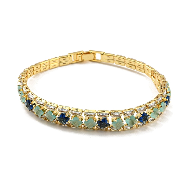 PandaHall Rack Plating Brass Rhombus Link Bracelet, Cubic Zirconia Tennis Bracelets, Long-Lasting Plated, Cadmium Free & Lead Free, Real 18K..., Multicolor
PandaHall Rack Plating Brass Rhombus Link Bracelet, Cubic Zirconia Tennis Bracelets, Long-Lasting Plated, Cadmium Free & Lead Free, Real 18K..., Multicolor