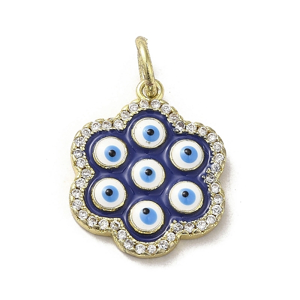 PandaHall Brass Enamel Pendants, with Jump Ring, Real 18K Gold Plated, Evil Eye, Flower, 18x15x2.4mm, Hole: 3.4mm Brass+Cubic...
PandaHall Brass Enamel Pendants, with Jump Ring, Real 18K Gold Plated, Evil Eye, Flower, 18x15x2.4mm, Hole: 3.4mm Brass+Cubic...