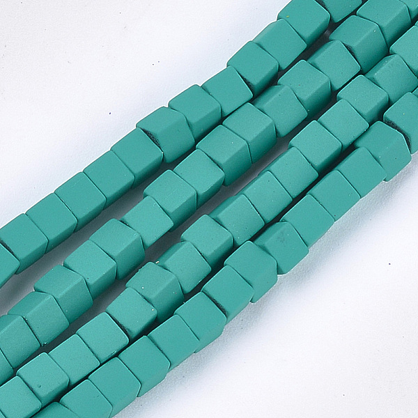 PandaHall Spray Painted Non-magnetic Synthetic Hematite Beads Strands, Cube, Dark Cyan, 4x4x4mm, Hole: 0.8mm, about 94~100pcs/strand, 15.5...
PandaHall Spray Painted Non-magnetic Synthetic Hematite Beads Strands, Cube, Dark Cyan, 4x4x4mm, Hole: 0.8mm, about 94~100pcs/strand, 15.5...
