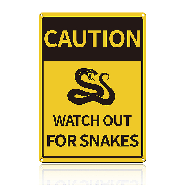PandaHall UV Protected & Waterproof Aluminum Warning Signs, CAUTION WATCH OUT FOR SNAKES, Yellow, 30x25cm Aluminum Yellow
PandaHall UV Protected & Waterproof Aluminum Warning Signs, CAUTION WATCH OUT FOR SNAKES, Yellow, 30x25cm Aluminum Yellow