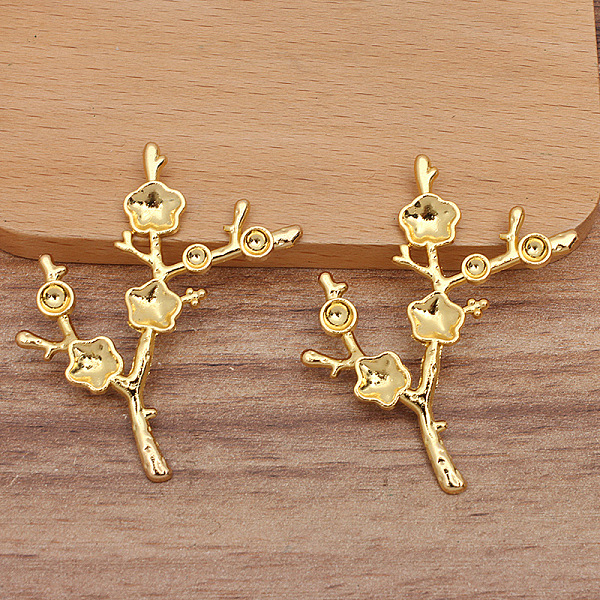 PandaHall Alloy Tray Cabochon Settings, Branch, Golden, Fit for 4~5mm Bead, 43x52mm Alloy Branch
PandaHall Alloy Tray Cabochon Settings, Branch, Golden, Fit for 4~5mm Bead, 43x52mm Alloy Branch