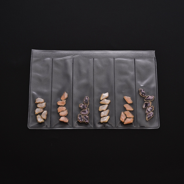 PandaHall Alloy Cabochons, Nail Art Decoration Accessories, with Acrylic, Heteromorphism, Golden, Mixed Color, 8x6x2.5mm, 10x5.5x2.5mm..., Multicolor
PandaHall Alloy Cabochons, Nail Art Decoration Accessories, with Acrylic, Heteromorphism, Golden, Mixed Color, 8x6x2.5mm, 10x5.5x2.5mm..., Multicolor