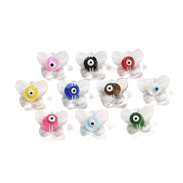 PandaHall Transparent Glass Enamel Beads, Butterfly with Evil Eye, Mixed Color, 12x15x9~10mm, Hole: 1.2mm Glass Butterfly Multicolor
PandaHall Transparent Glass Enamel Beads, Butterfly with Evil Eye, Mixed Color, 12x15x9~10mm, Hole: 1.2mm Glass Butterfly Multicolor