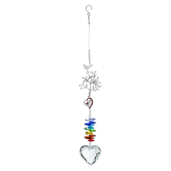PandaHall Christmas Glass Heart Pendant Decoration, Hanging Suncatchers, with Iron Findings and Glass Bead, for Window Home Garden...
PandaHall Christmas Glass Heart Pendant Decoration, Hanging Suncatchers, with Iron Findings and Glass Bead, for Window Home Garden...