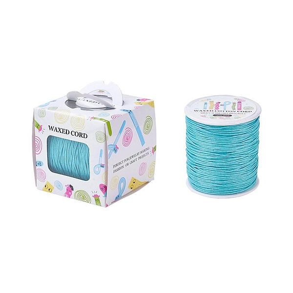 PandaHall Waxed Cotton Cords, Light Sky Blue, 1mm, about 100yards/roll(91.44m/roll), 300 feet/roll Waxed Cotton Cord Round
PandaHall Waxed Cotton Cords, Light Sky Blue, 1mm, about 100yards/roll(91.44m/roll), 300 feet/roll Waxed Cotton Cord Round