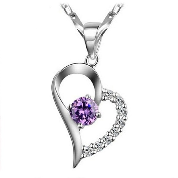 PandaHall Brass Micro Pave Cubic Zirconia Pendants, Heart, Purple, Platinum Brass+Cubic Zirconia Heart Purple
PandaHall Brass Micro Pave Cubic Zirconia Pendants, Heart, Purple, Platinum Brass+Cubic Zirconia Heart Purple