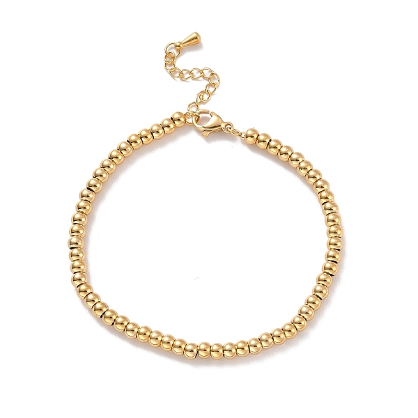 PandaHall Vacuum Plating 201 Stainless Steel Round Beaded Bracelet for Women, Golden, 7-1/8 inch(18cm) 201 Stainless Steel
PandaHall Vacuum Plating 201 Stainless Steel Round Beaded Bracelet for Women, Golden, 7-1/8 inch(18cm) 201 Stainless Steel
