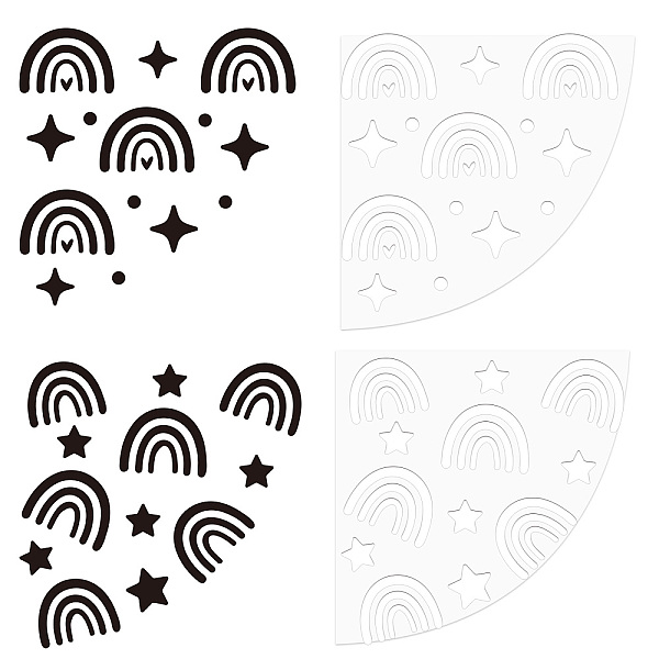 PandaHall CRASPIRE 2Pcs 2 Style Custom Acrylic Tie-Dye Template, Painting Supplies, Fan Shaped, Rainbow Pattern, 20x20x0.25cm, 1pc/style...
PandaHall CRASPIRE 2Pcs 2 Style Custom Acrylic Tie-Dye Template, Painting Supplies, Fan Shaped, Rainbow Pattern, 20x20x0.25cm, 1pc/style...