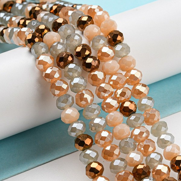 PandaHall Glass Beads Strands, Faceted, Rondelle, BurlyWood, 6x5mm, Hole: 1mm, about 85~88pcs/strand, 16.1~16.5 inch(41~42cm) Glass Rondelle..., Orange
PandaHall Glass Beads Strands, Faceted, Rondelle, BurlyWood, 6x5mm, Hole: 1mm, about 85~88pcs/strand, 16.1~16.5 inch(41~42cm) Glass Rondelle..., Orange