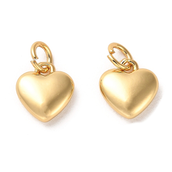 PandaHall Rack Plating Brass Charms, with Jump Ring, Heart, Real 18K Gold Plated, 10x9x3mm, Hole: 3mm Brass Heart
PandaHall Rack Plating Brass Charms, with Jump Ring, Heart, Real 18K Gold Plated, 10x9x3mm, Hole: 3mm Brass Heart