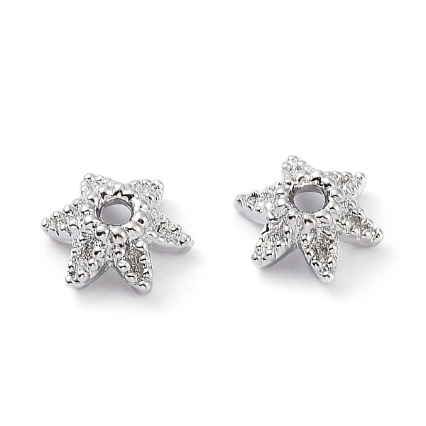 PandaHall Rack Plating Brass Bead Cap, 6-Petal Flower, Real Platinum Plated, 9x8x4mm, Hole: 1.6mm Brass
PandaHall Rack Plating Brass Bead Cap, 6-Petal Flower, Real Platinum Plated, 9x8x4mm, Hole: 1.6mm Brass