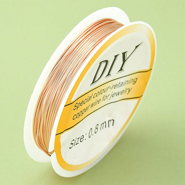 PandaHall Copper Jewelry Wire, Round, Long-Lasting Plated, Light Gold, 20 Gauge, 0.8mm, about 9.84 Feet(3m)/Roll Copper Round
PandaHall Copper Jewelry Wire, Round, Long-Lasting Plated, Light Gold, 20 Gauge, 0.8mm, about 9.84 Feet(3m)/Roll Copper Round