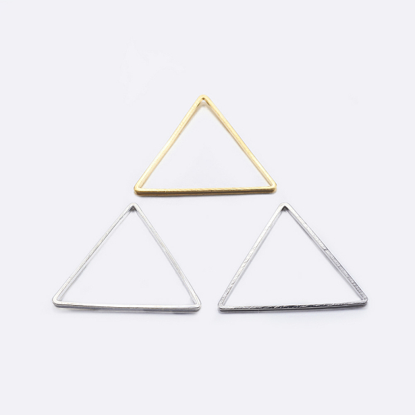 PandaHall Brass Linking Rings, Plated, Triangle, Mixed Color, 13x15x1mm, Inner Diameter: 11x12mm Brass Triangle
PandaHall Brass Linking Rings, Plated, Triangle, Mixed Color, 13x15x1mm, Inner Diameter: 11x12mm Brass Triangle