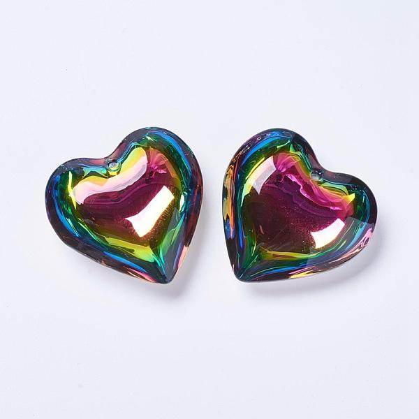 PandaHall Glass Pendants, Heart, Colorful, 40~41x42~43x15mm, Hole: 2mm Glass Heart
PandaHall Glass Pendants, Heart, Colorful, 40~41x42~43x15mm, Hole: 2mm Glass Heart