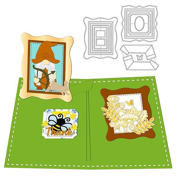 PandaHall GLOBLELAND Flip Fly Out Window Cutting Dies Rectangular Frame Irregular Edges Embossing Stencils Template for Decorative Embossing...
PandaHall GLOBLELAND Flip Fly Out Window Cutting Dies Rectangular Frame Irregular Edges Embossing Stencils Template for Decorative Embossing...