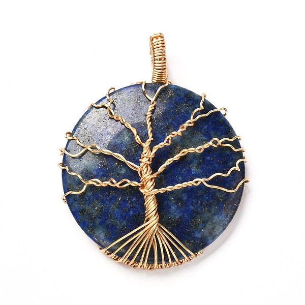 PandaHall Natural Lapis Lazuli Pendants, with Real 18K Gold Plated Eco-Friendly Copper Wire, Half Round, 47x39x9mm, Hole: 6.5x4.5mm Lapis...
PandaHall Natural Lapis Lazuli Pendants, with Real 18K Gold Plated Eco-Friendly Copper Wire, Half Round, 47x39x9mm, Hole: 6.5x4.5mm Lapis...