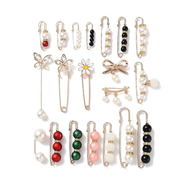 PandaHall 20Pcs Acrylic Pearl Beaded Safety Pin Brooches, Rhinestone Flower & Butterfly & Bowknot Lapel Pin Badges, Golden Alloy Sweater..., Multicolor
PandaHall 20Pcs Acrylic Pearl Beaded Safety Pin Brooches, Rhinestone Flower & Butterfly & Bowknot Lapel Pin Badges, Golden Alloy Sweater..., Multicolor