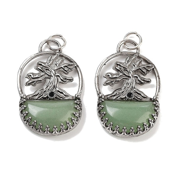PandaHall Natural Green Aventurine Bag Pendants, Rack Plating Antique Silver Plated Brass Tree Charms, Cadmium Free & Lead Free, 41x26x6mm...
PandaHall Natural Green Aventurine Bag Pendants, Rack Plating Antique Silver Plated Brass Tree Charms, Cadmium Free & Lead Free, 41x26x6mm...