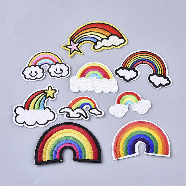 PandaHall Computerized Embroidery Cloth Iron On/Sew On Patches, Costume Accessories, Appliques, Rainbow, Mixed Color, 30~46x48~78x1.5mm..., Multicolor
PandaHall Computerized Embroidery Cloth Iron On/Sew On Patches, Costume Accessories, Appliques, Rainbow, Mixed Color, 30~46x48~78x1.5mm..., Multicolor