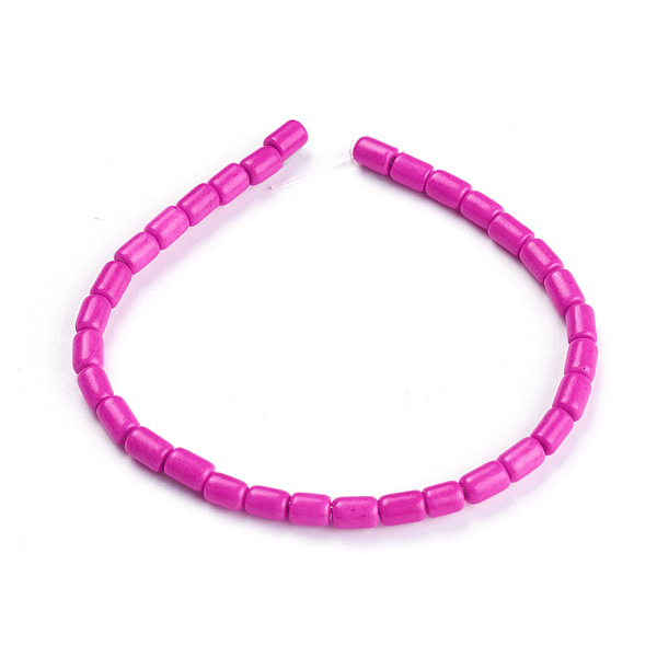 PandaHall Synthetic Howlite Beads Strands, Dyed, Column, Magenta, 5~5.5x3.5mm, Hole: 0.8mm, about 31pcs/strand, 6.1 inch(15.5cm) Magnesite..., Pink
PandaHall Synthetic Howlite Beads Strands, Dyed, Column, Magenta, 5~5.5x3.5mm, Hole: 0.8mm, about 31pcs/strand, 6.1 inch(15.5cm) Magnesite..., Pink