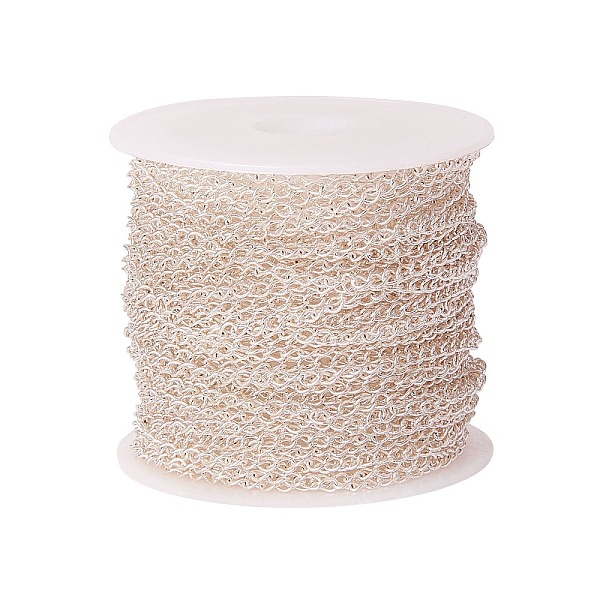 PandaHall Brass Twisted Chains, Curb Chains, Soldered, with Spool, Lead Free & Nickel Free & Cadmium Free, Silver, 3x2x0.45mm Brass
PandaHall Brass Twisted Chains, Curb Chains, Soldered, with Spool, Lead Free & Nickel Free & Cadmium Free, Silver, 3x2x0.45mm Brass