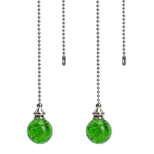 PandaHall Round Natural Quartz Crystal Pendants, with Platinum Plated Iron Ball Chains, Lime Green, 545mm Quartz Crystal Round
PandaHall Round Natural Quartz Crystal Pendants, with Platinum Plated Iron Ball Chains, Lime Green, 545mm Quartz Crystal Round