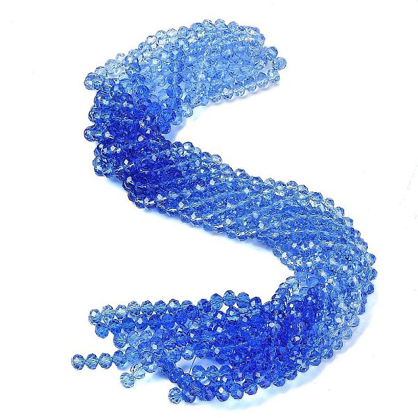 PandaHall Transparent Painted Glass Beads Strands, Faceted, Rondelle, Blue, 6x5mm, Hole: 1mm, about 80pcs/strand, 16.54''(42cm) Glass...
PandaHall Transparent Painted Glass Beads Strands, Faceted, Rondelle, Blue, 6x5mm, Hole: 1mm, about 80pcs/strand, 16.54''(42cm) Glass...