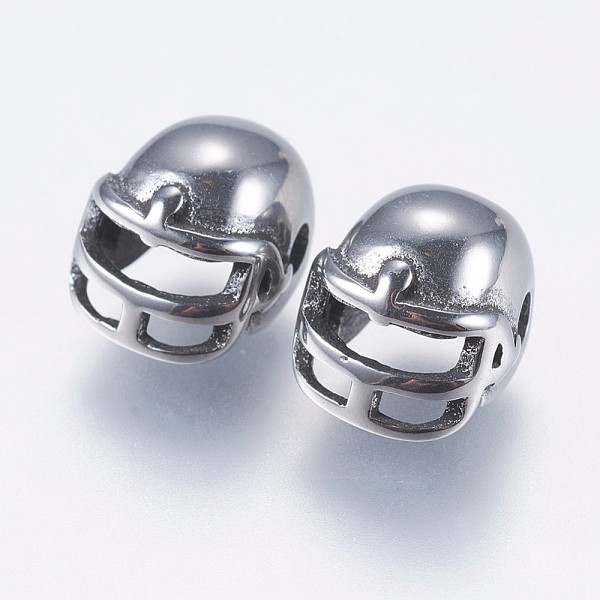 PandaHall 304 Stainless Steel Beads, Football Helmet, Antique Silver, 9x8.5x6.5mm, Hole: 1.5mm 304 Stainless Steel Hat
PandaHall 304 Stainless Steel Beads, Football Helmet, Antique Silver, 9x8.5x6.5mm, Hole: 1.5mm 304 Stainless Steel Hat