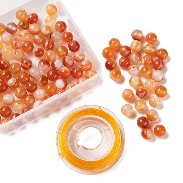 PandaHall 100Pcs 8mm Natural Carnelian Round Beads, with 10m Elastic Crystal Thread, for DIY Stretch Bracelets Making Kits, 8mm, Hole: 0.8mm...
PandaHall 100Pcs 8mm Natural Carnelian Round Beads, with 10m Elastic Crystal Thread, for DIY Stretch Bracelets Making Kits, 8mm, Hole: 0.8mm...