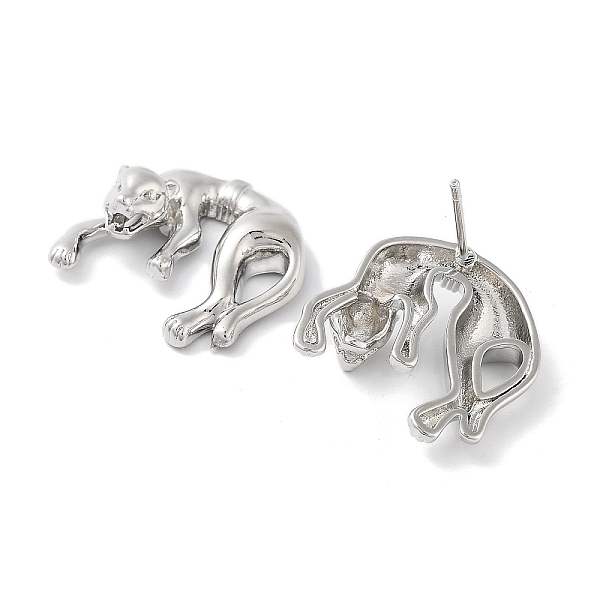 PandaHall Rack Plating Brass Stud Earring, Cadmium Free & Lead Free, Long-Lasting Plated, Leopard, Platinum, 21x20mm Brass Leopard
PandaHall Rack Plating Brass Stud Earring, Cadmium Free & Lead Free, Long-Lasting Plated, Leopard, Platinum, 21x20mm Brass Leopard