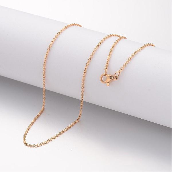 PandaHall Ion Plating(IP) 304 Stainless Steel Necklace, Cable Chains, with Lobster Clasps, Golden, 17.72 inch(450mm), 1.5mm Stainless Steel
PandaHall Ion Plating(IP) 304 Stainless Steel Necklace, Cable Chains, with Lobster Clasps, Golden, 17.72 inch(450mm), 1.5mm Stainless Steel