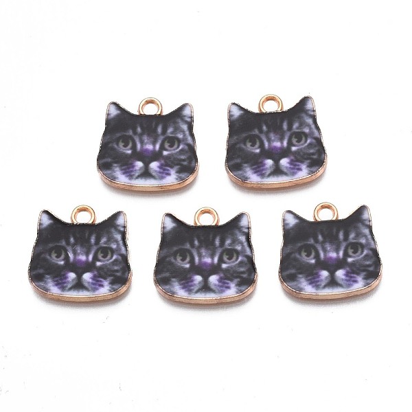 PandaHall Printed Alloy Pendants, Cadmium Free & Nickel Free & Lead Free, Light Gold, Cat Head, Dark Slate Blue, 17x17.5x1.5mm, Hole: 2mm...
PandaHall Printed Alloy Pendants, Cadmium Free & Nickel Free & Lead Free, Light Gold, Cat Head, Dark Slate Blue, 17x17.5x1.5mm, Hole: 2mm...